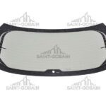 REAR HEATED WINDOW (1 HOLE) GREY SEKURIT